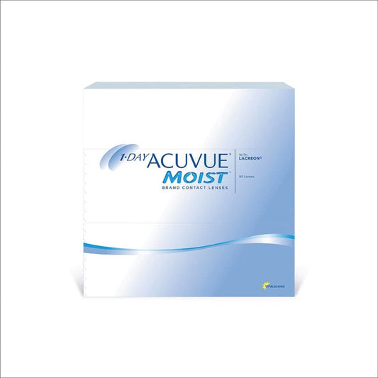 Acuvue 1-Day Moist, Daily Disposable Contact Lenses, Pack of 90 lenses | From Johnson&Johnson