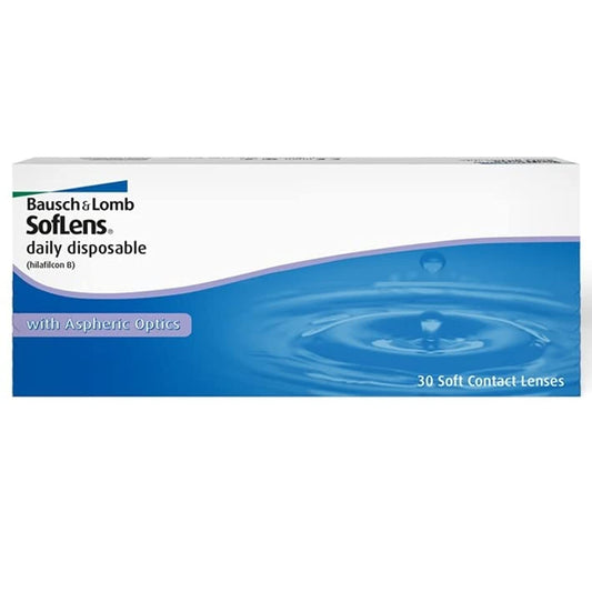 Bausch & Lomb Softlens Daily Disposable Contact Lens (Clear, 30 Lenses)