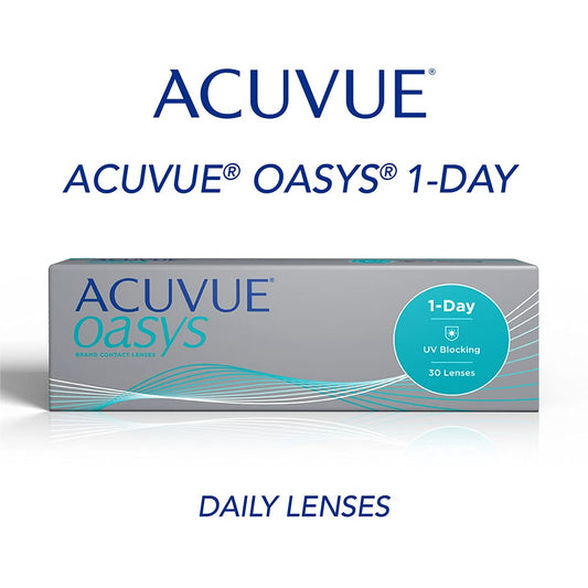 ACUVUE - Oasys 1-Day Daily Disposable Contact Lenses ( Pack of 30 lenses) | From Johnson&Johnson