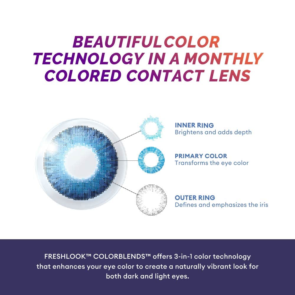Freshlook Colorblends - Monthly Color Contact Lenses ( Pack of 2) | From Alcon
