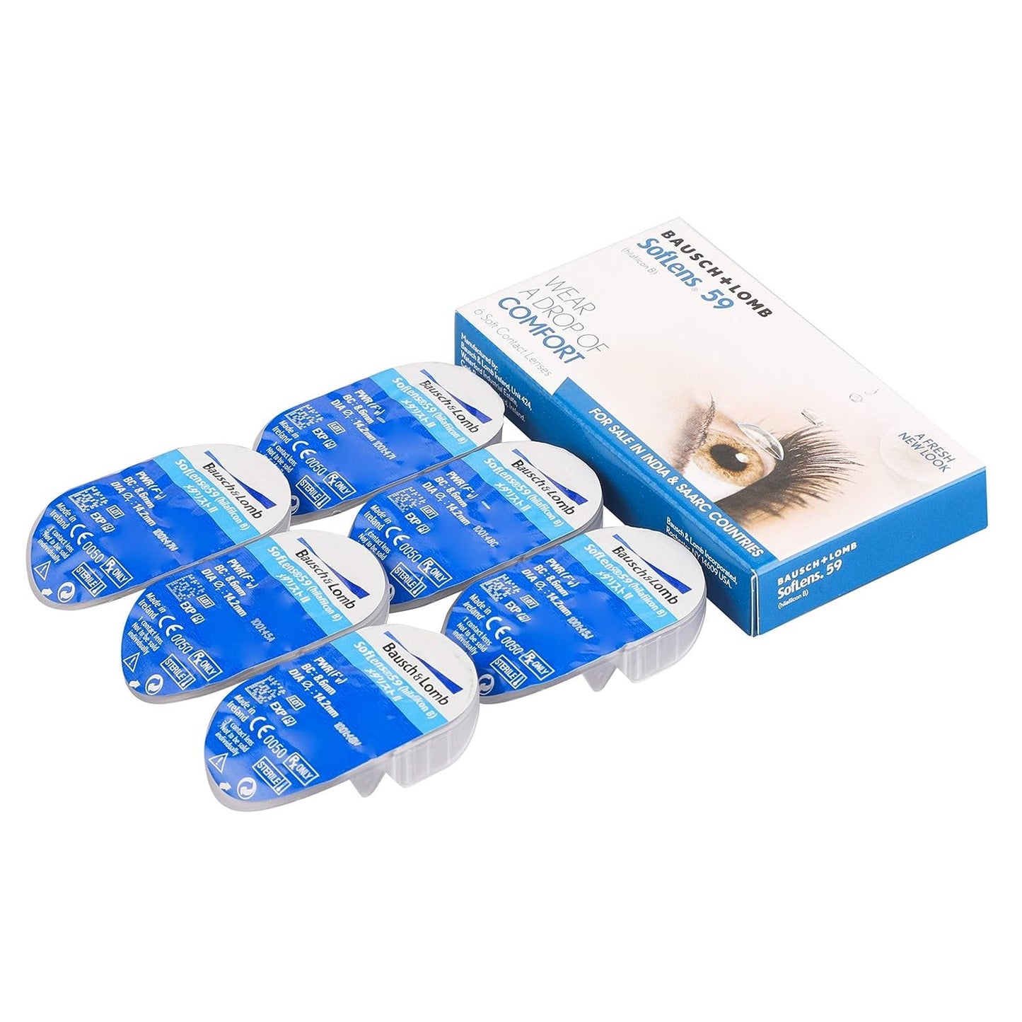 Bausch & Lomb Softlens 59 Monthly Disposable Contact Lens (Clear, 6 Lenses)