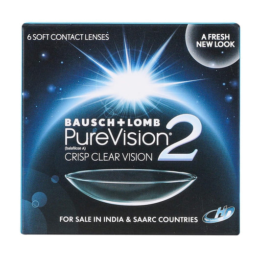 Bausch & Lomb Purevision 2 Monthly Disposable Contact Lens ( Clear, 6 Lenses)