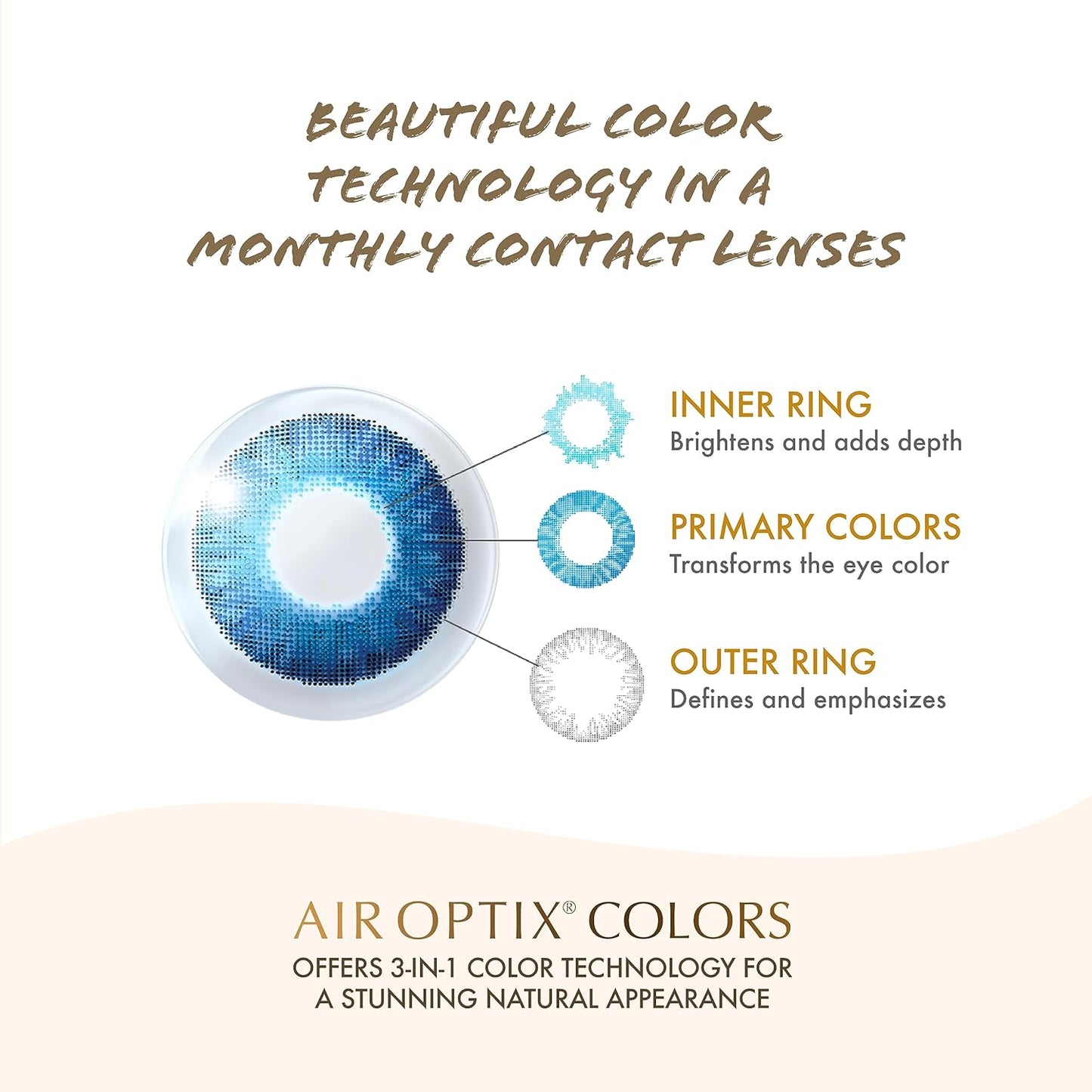 AirOptix Colors - Monthly Color Contact Lenses ( Pack of 2) | From Alcon